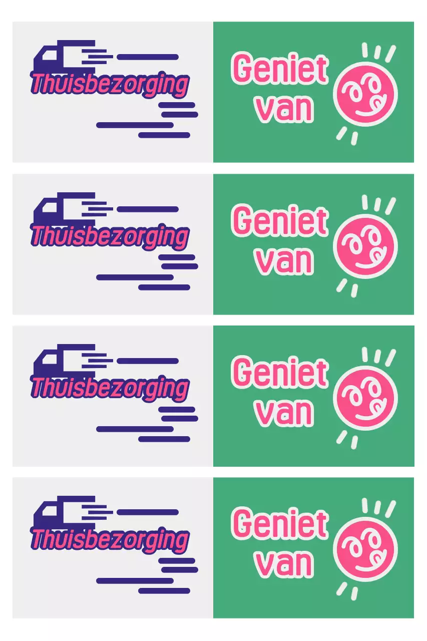 Groene Pop Food Advertentie