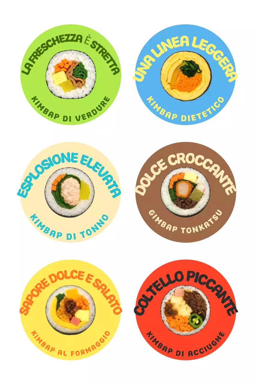 Adesivi alimentari colorati