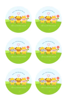 Rainbow Pop Menütafel Werbung