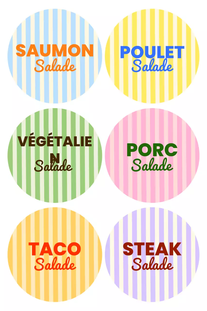Menu de salades simples de Yeonbora