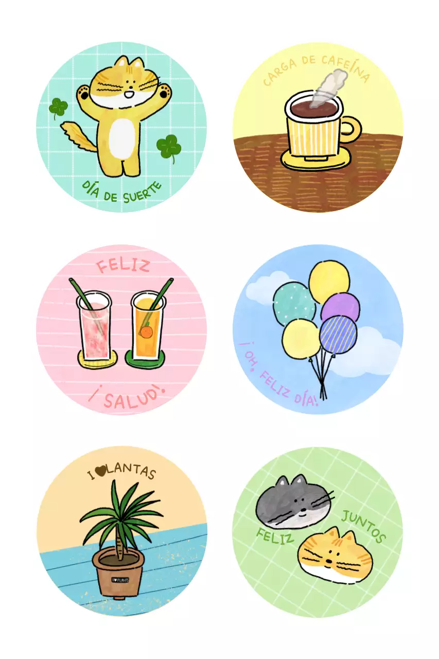 Pegatinas de menta para bebé