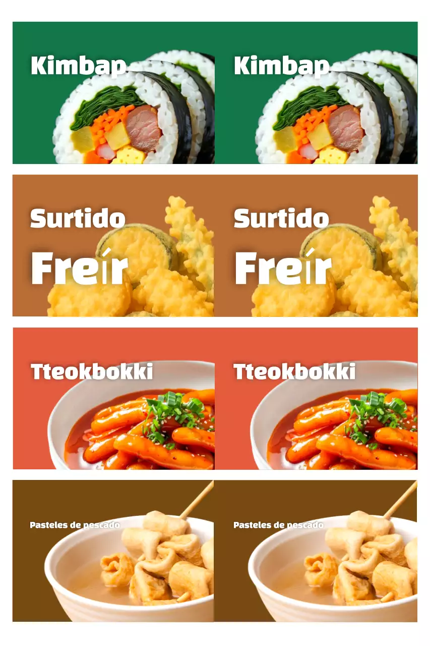 Promoción del menú de snacks verdes y limpios