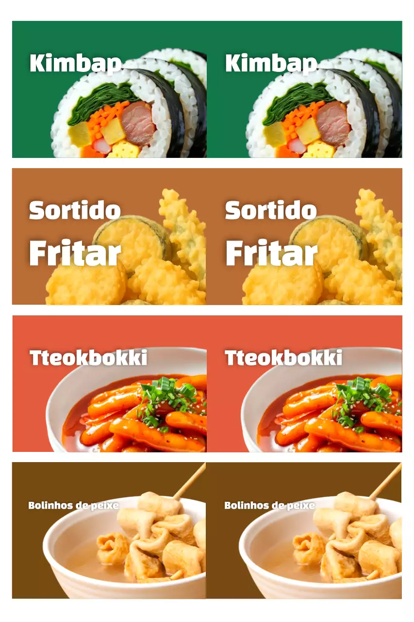 Promoção do menu de lanches verdes e limpos