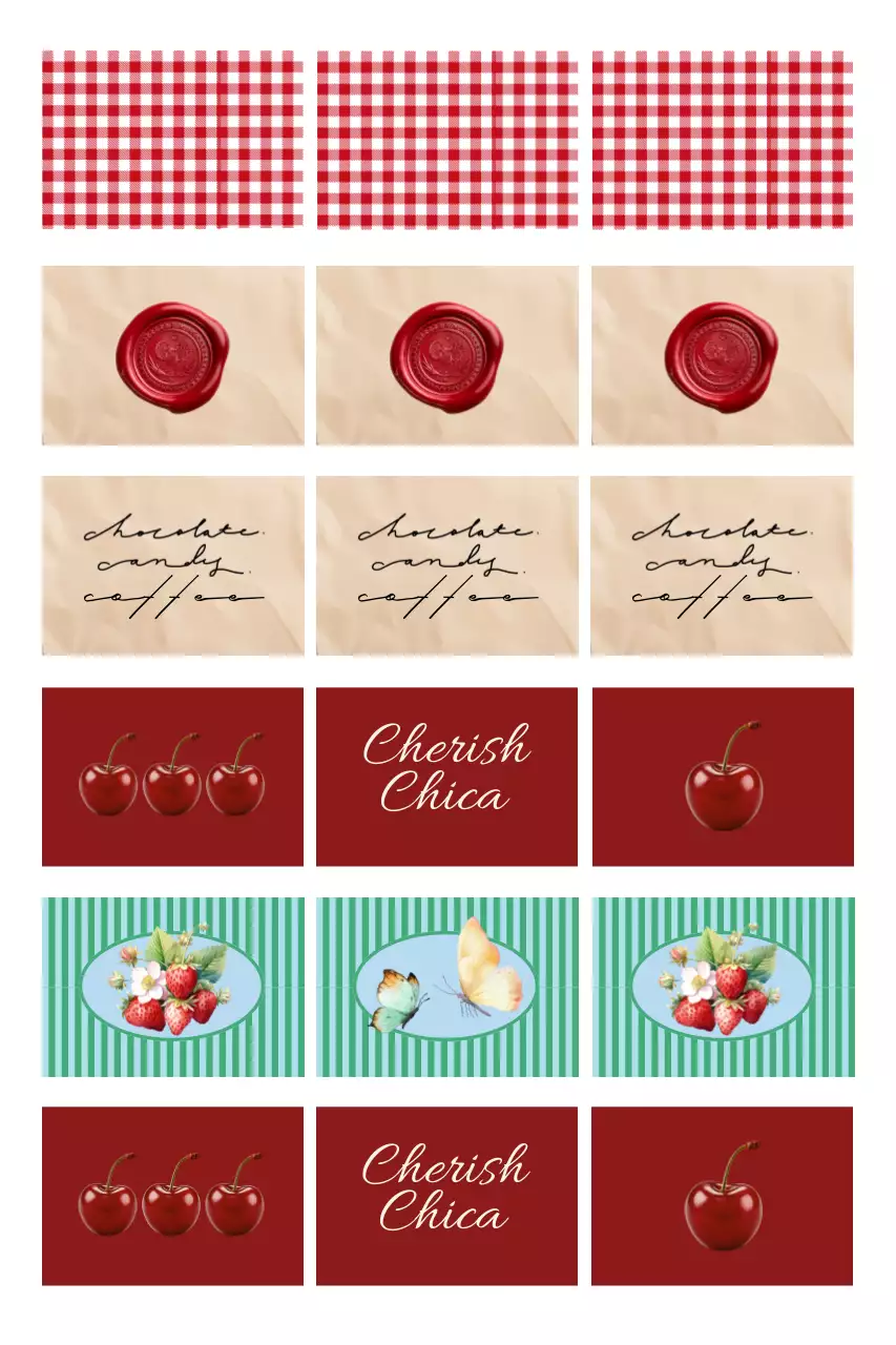 Diseño de patrón vintage rojo