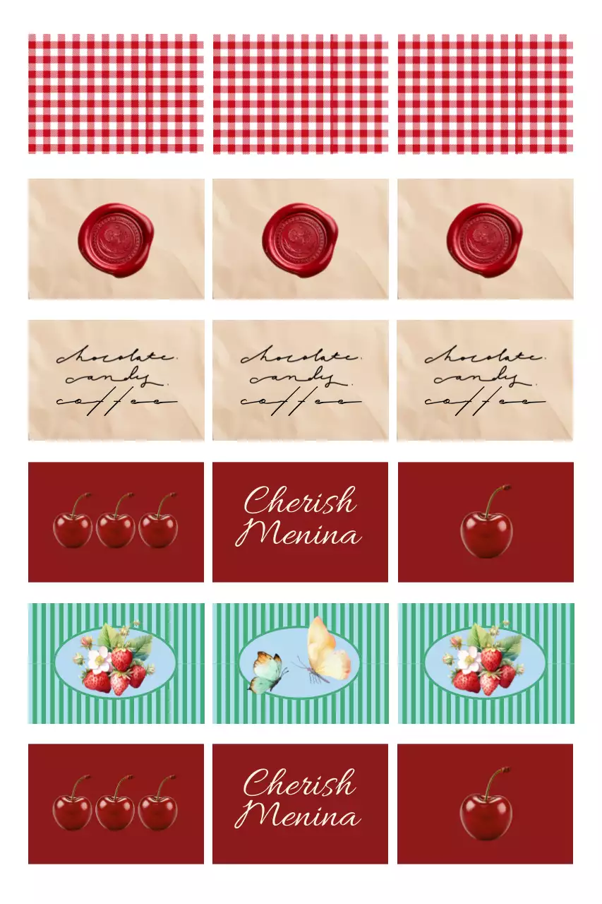 Design de padrão vintage vermelho