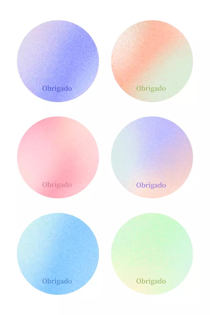 Saudação de agradecimento simples em azul