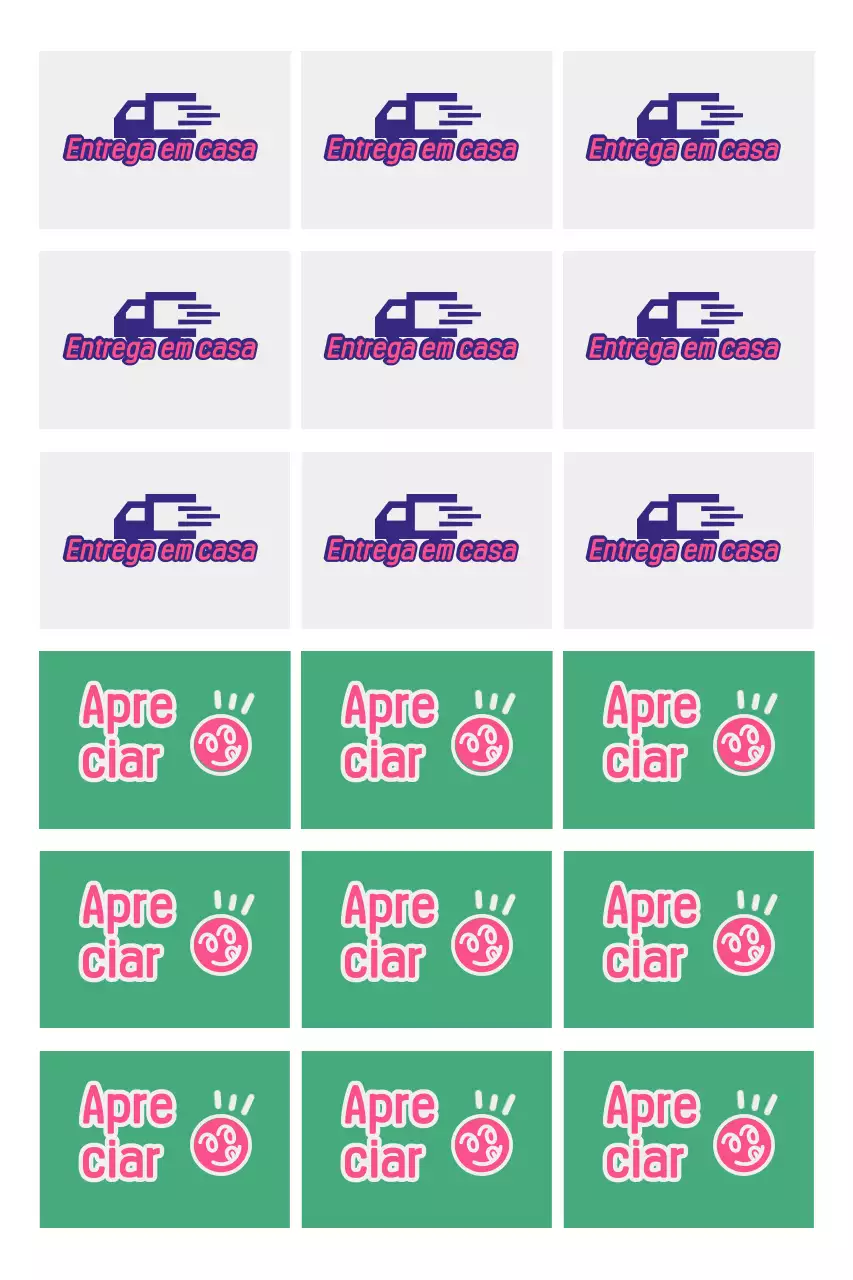 Promoção de entrega de comida Pink Pop