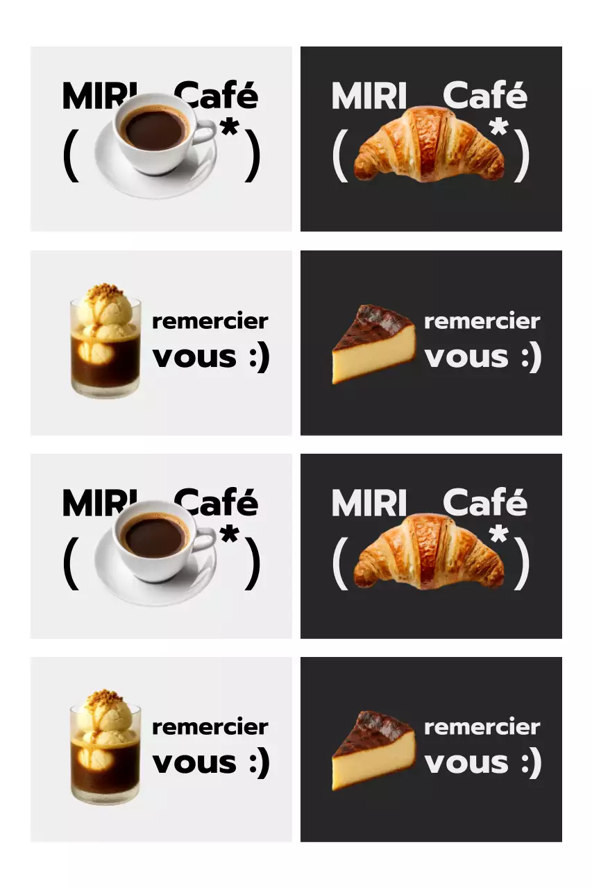 Promotion du menu du Black Simple Café