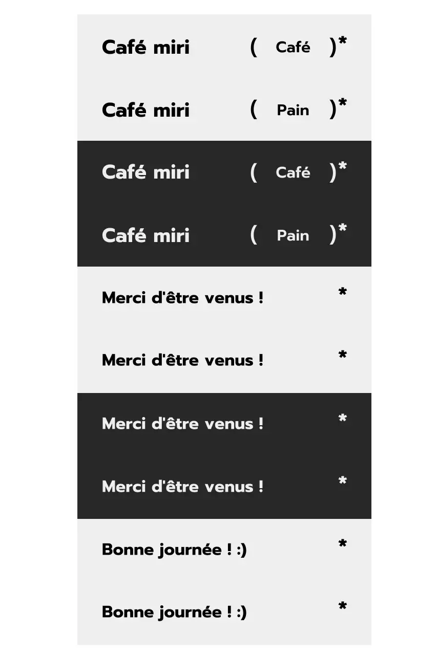 Promotion du Black Simple Café
