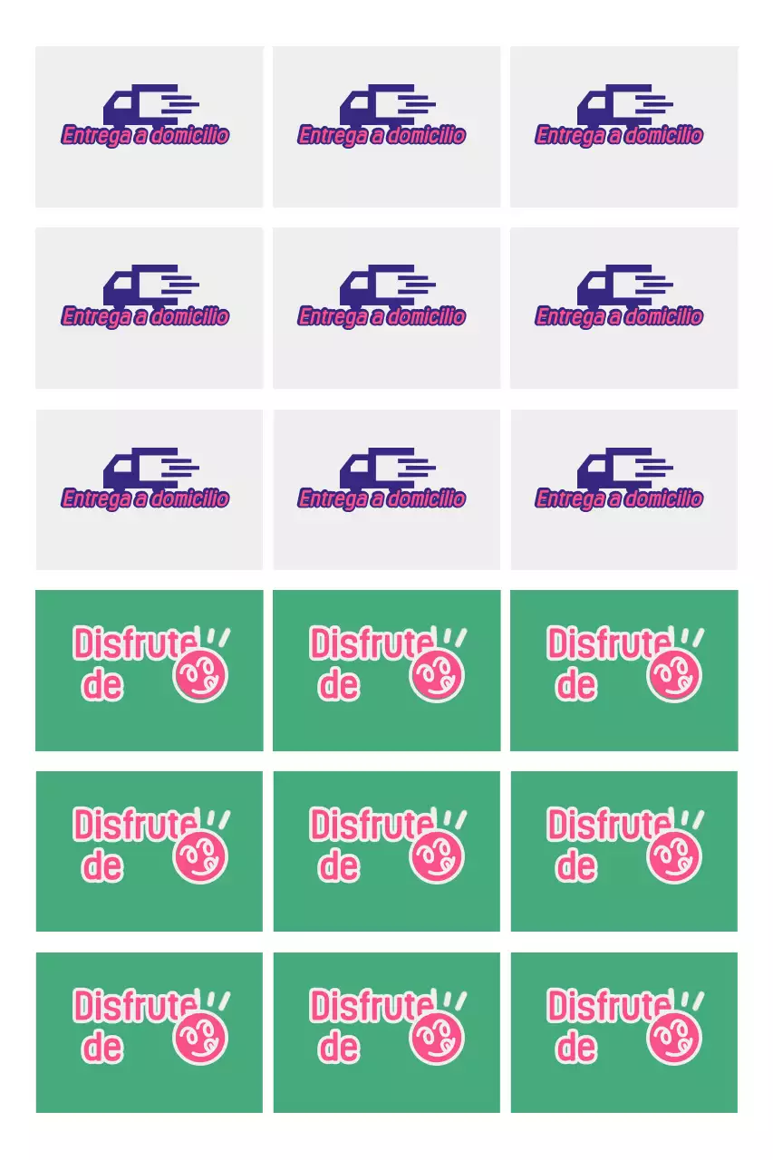 Promoción de entrega de comida Pink Pop