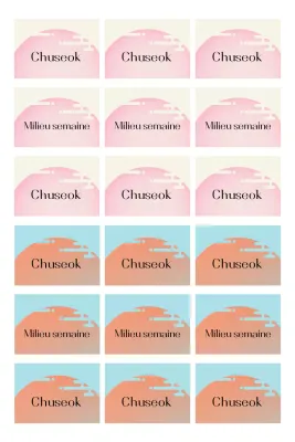 Carte postale traditionnelle de Yeonbora