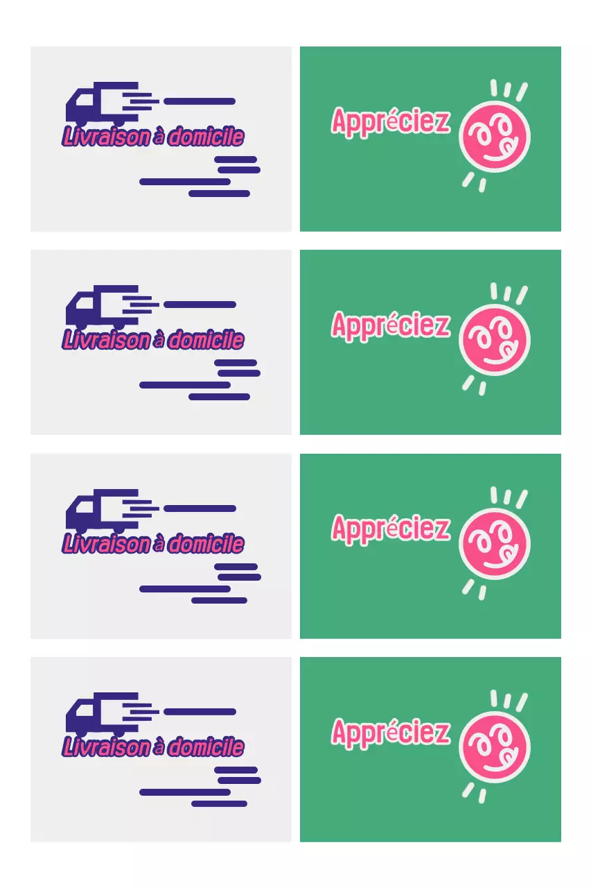 Publicité pour la livraison de boissons gazeuses vertes