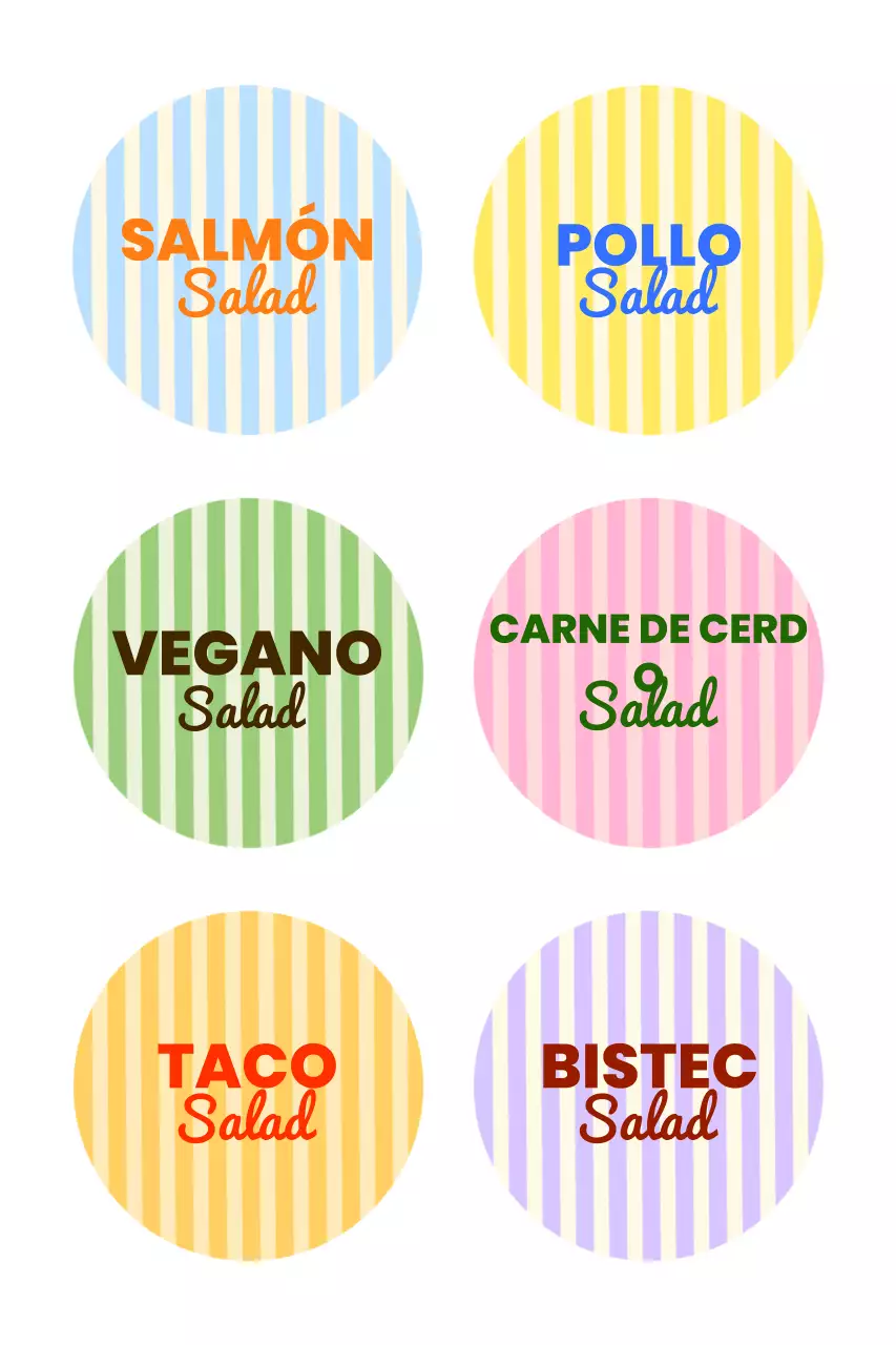 Anuncio del tablero del menú de Rainbow Pop