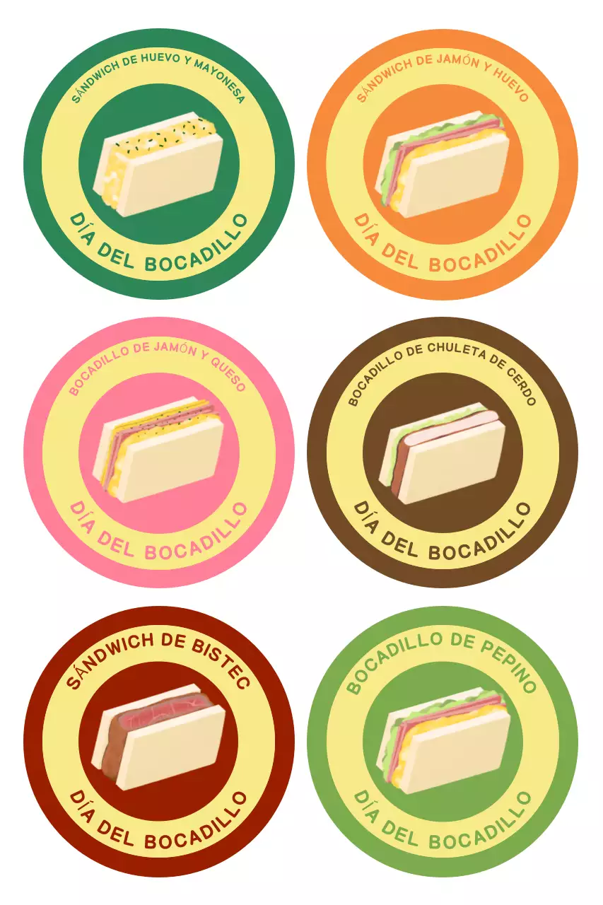 Pegatinas de comida Green Pop