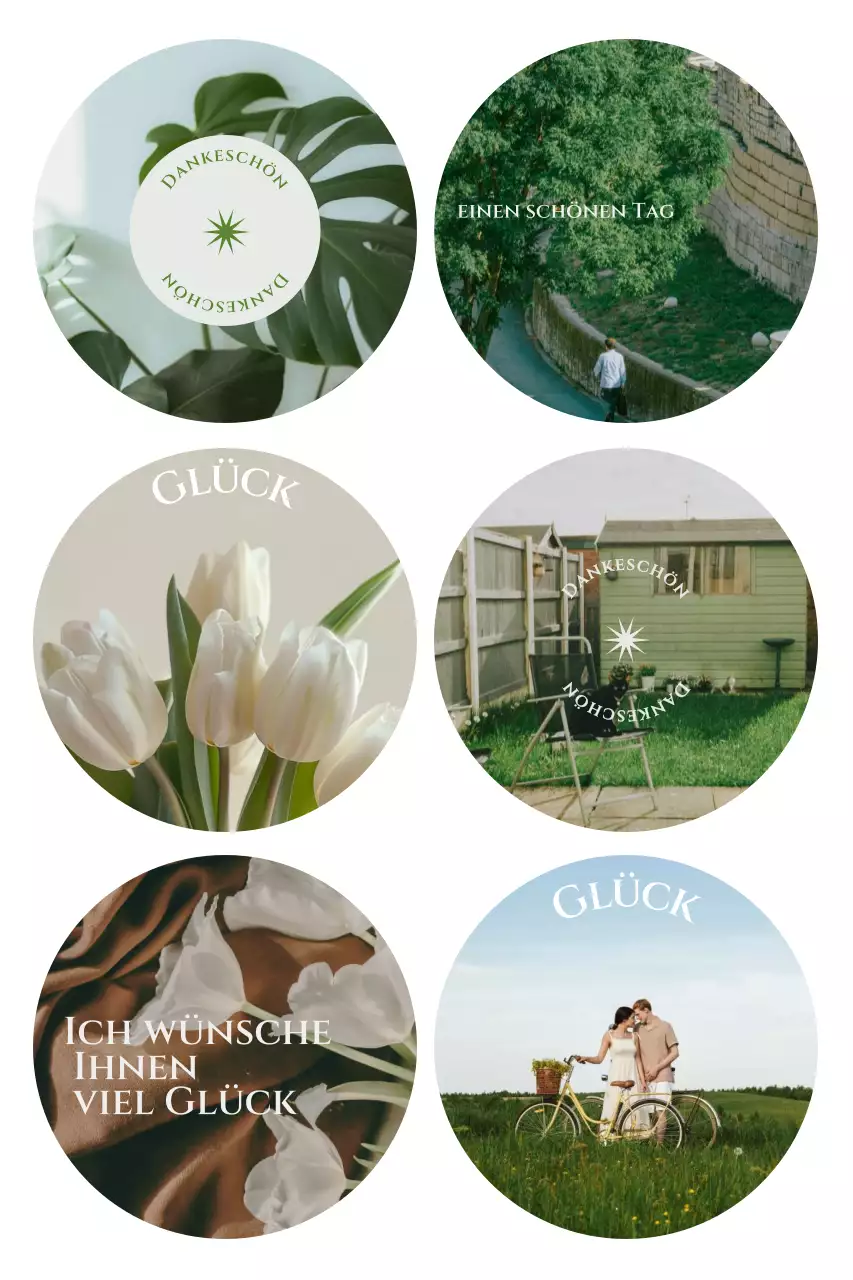 Grüner einfacher Grußaufkleber