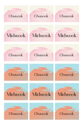 Traditionele vakantie-ansichtkaart van Yeonbora