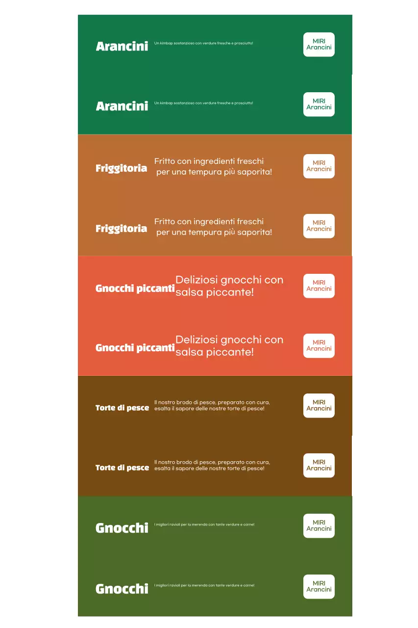 Pubblicità di cibo vintage verde