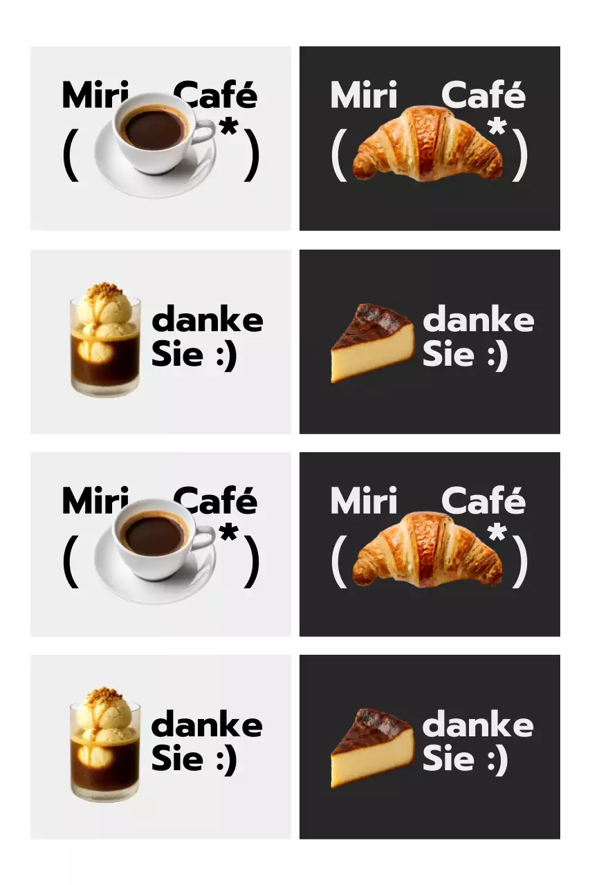 Black Simple Cafe Menü-Aktion