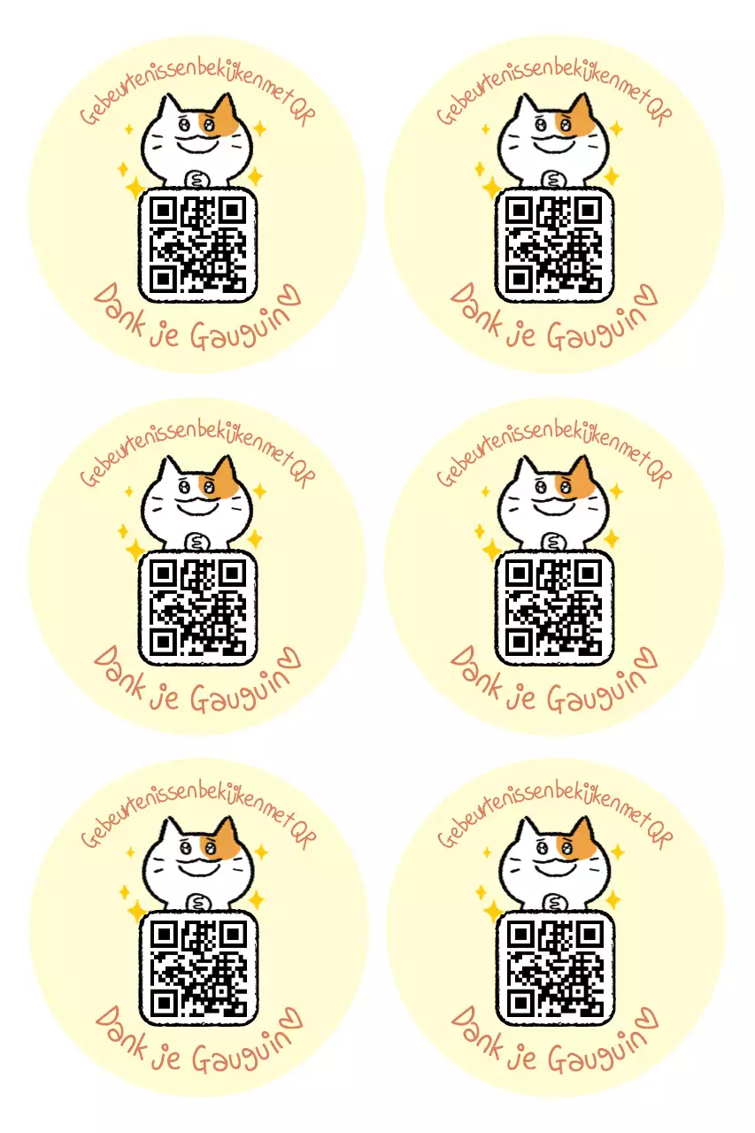 Gele schattige recensie-evenementsticker