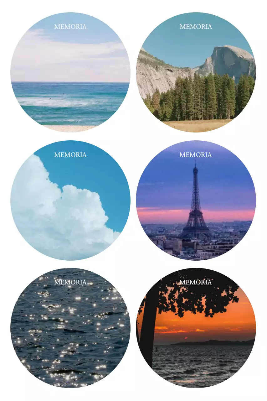 Cartolina da viaggio semplice blu cielo