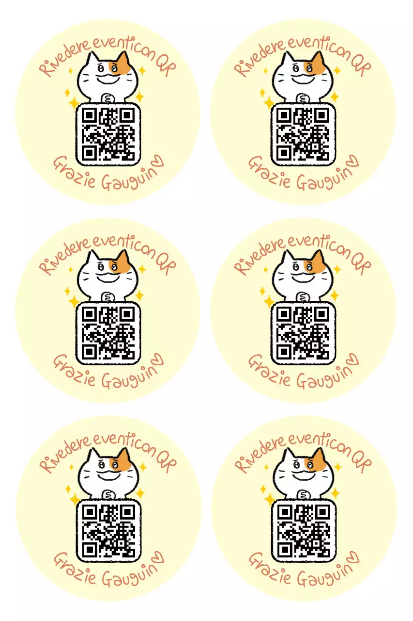 Adesivo giallo carino per evento di recensione