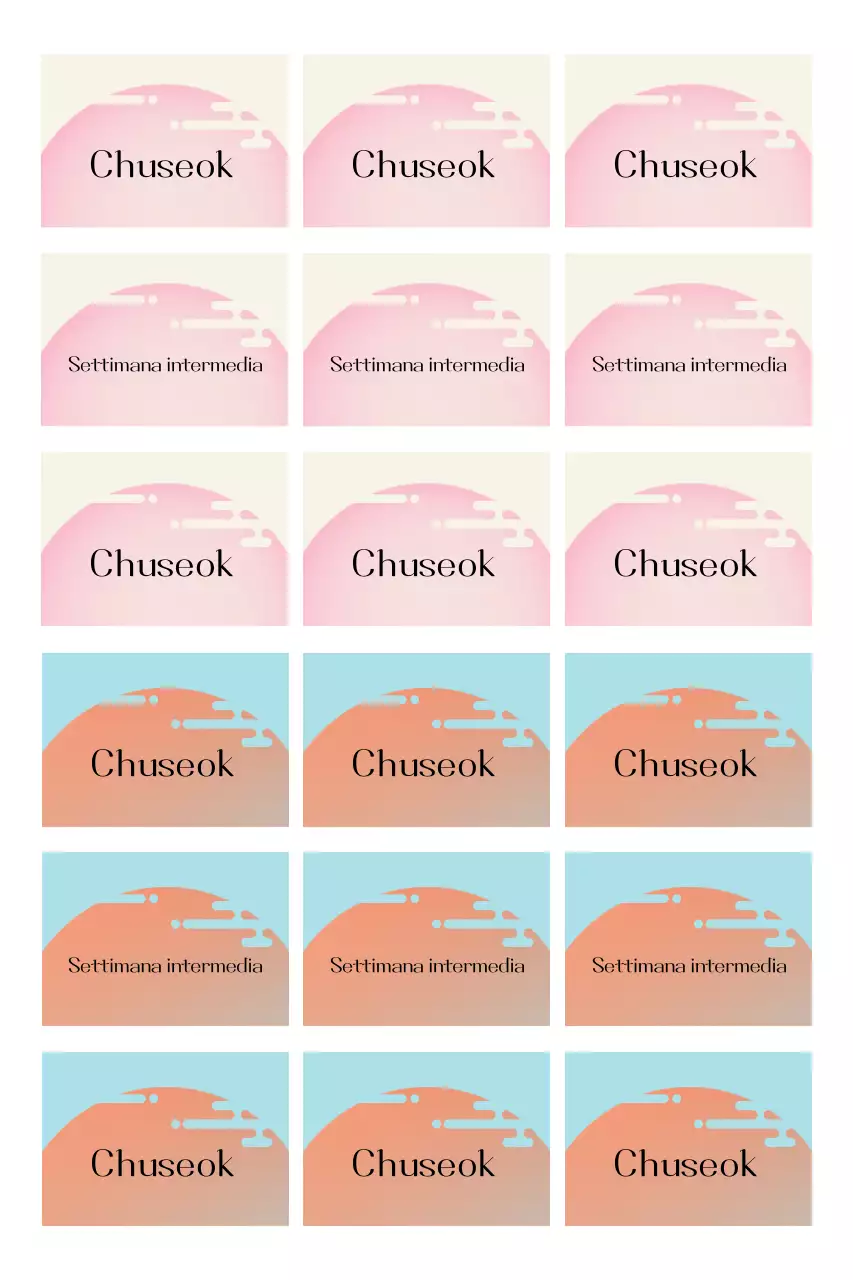 Cartolina tradizionale delle feste di Yeonbora