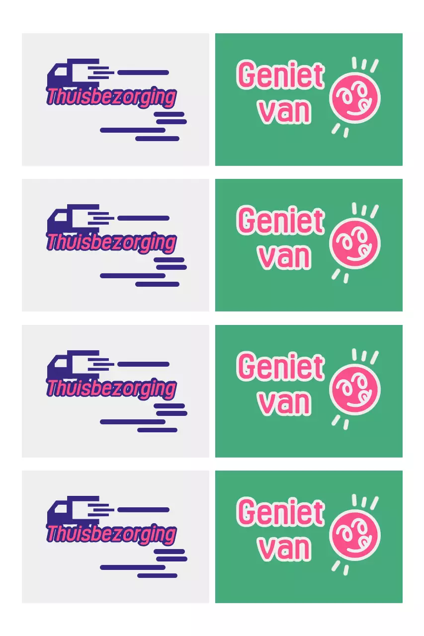 Advertentie voor bezorging van groene frisdrank