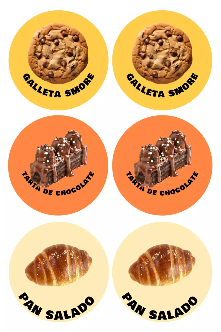 Pegatina de postre Orange Pop