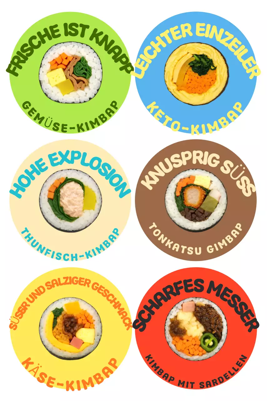 Werbung für das Yeondu Simple Kimbap-Menü