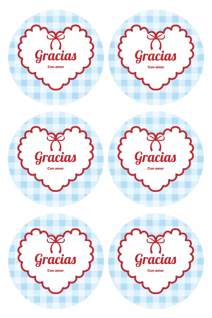 Bonitas pegatinas de agradecimiento de color azul cielo