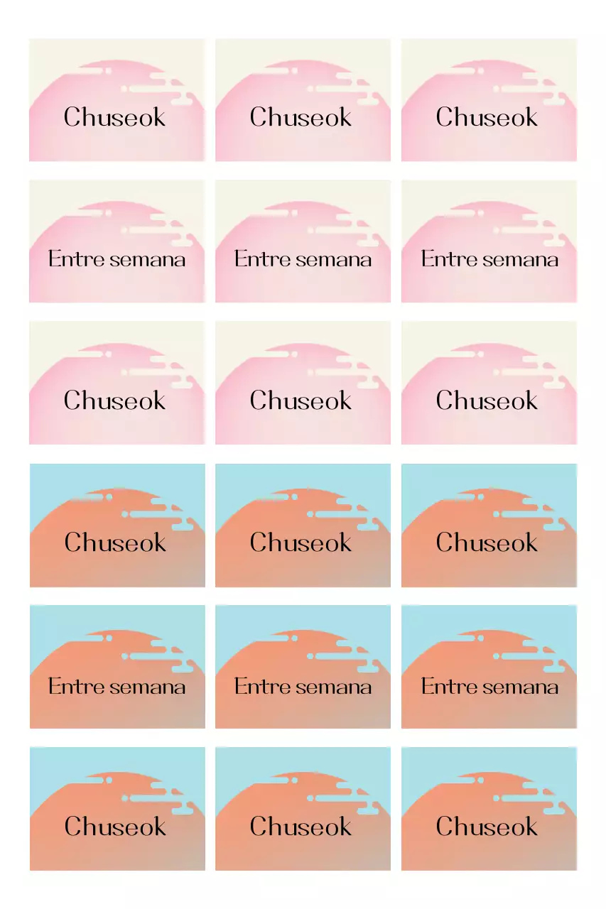 Postal tradicional de la festividad de Yeonbora