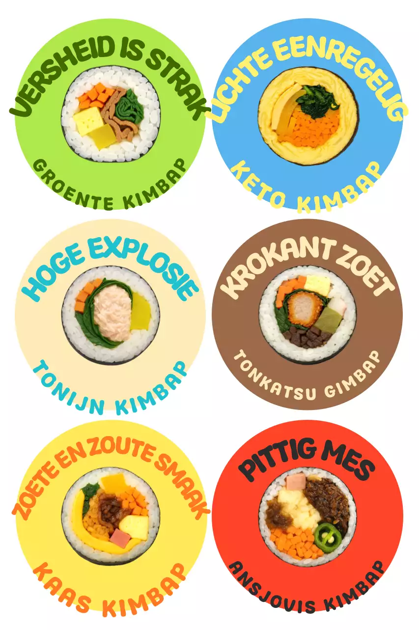 Promotie van het Yeondu Simple Kimbap-menu