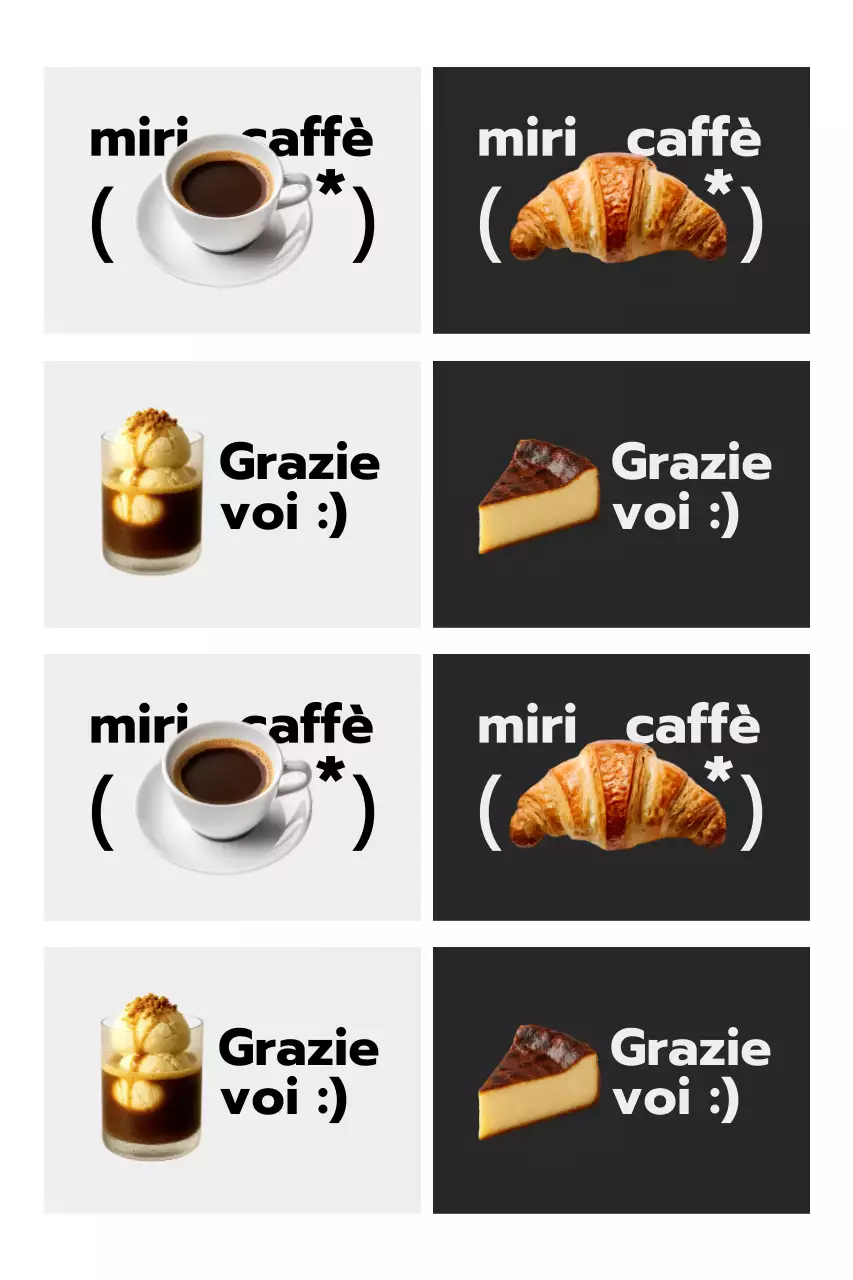 Promozione del menu del Black Simple Cafe