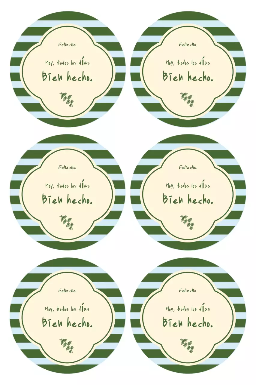 Pegatina de ánimo sencilla de color azul cielo