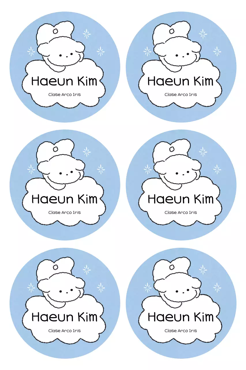 Lindos artículos adhesivos de color azul cielo