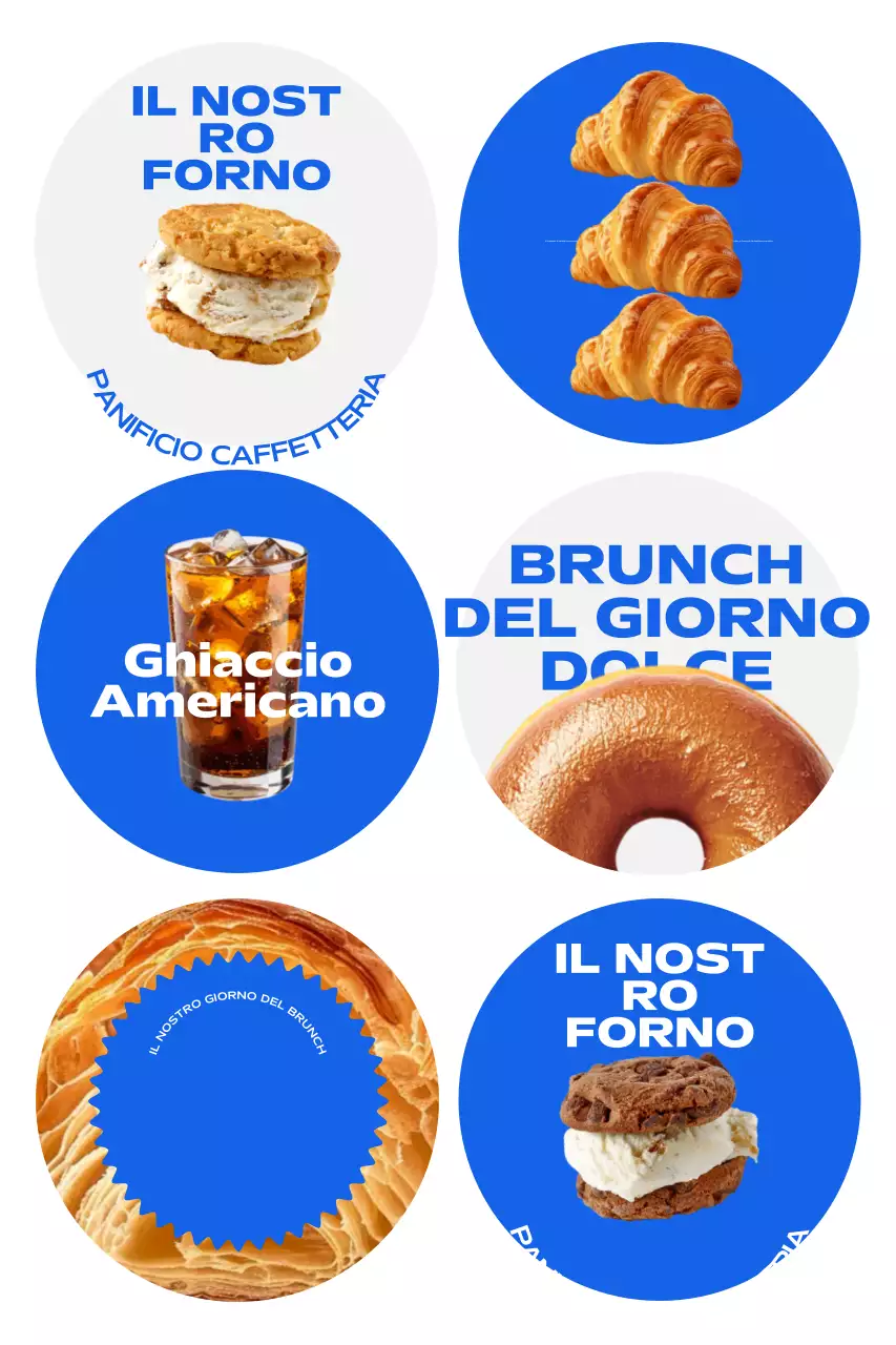 Pubblicità Blue Modern Brunch