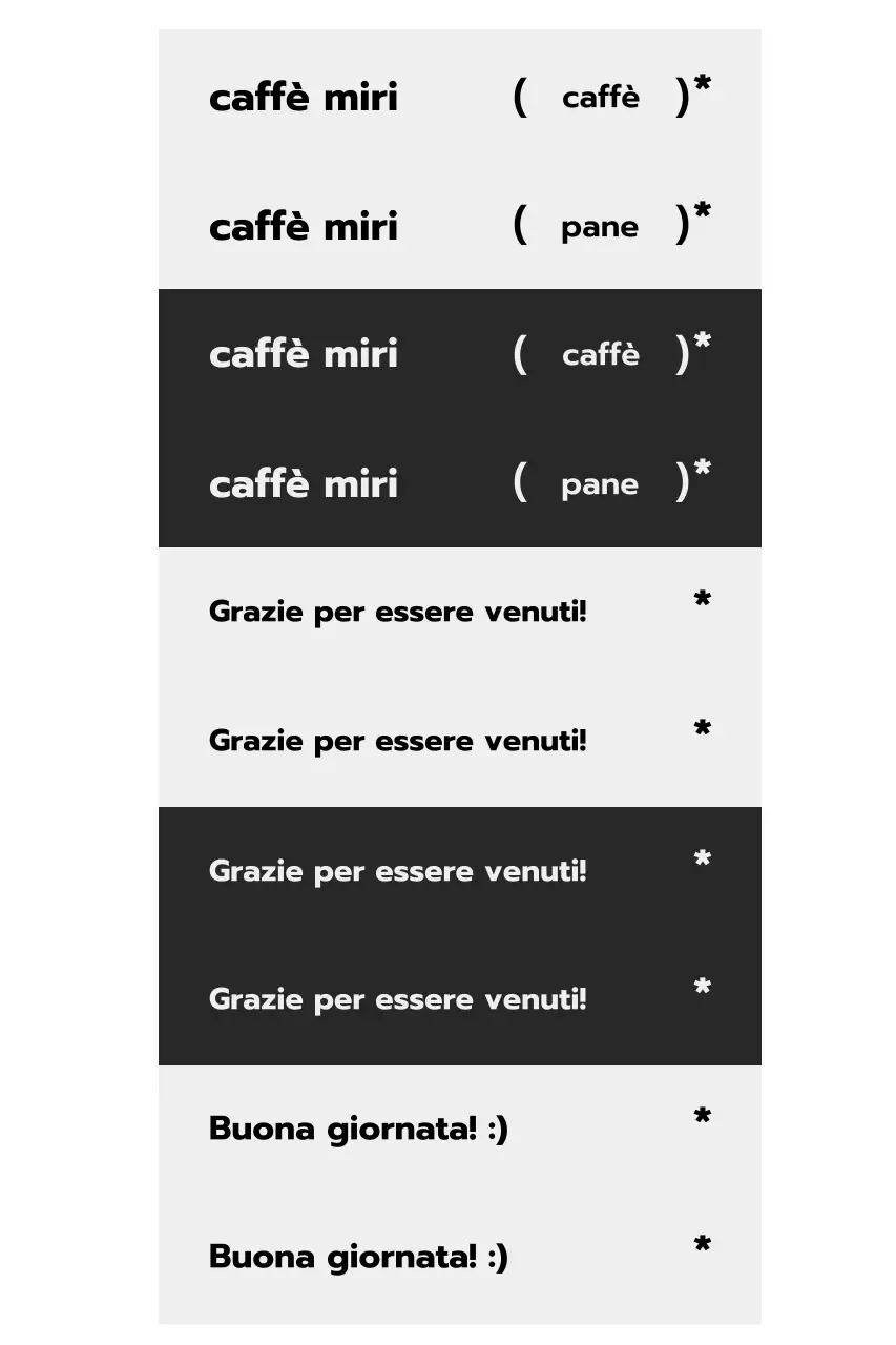 Promozione Black Simple Cafe