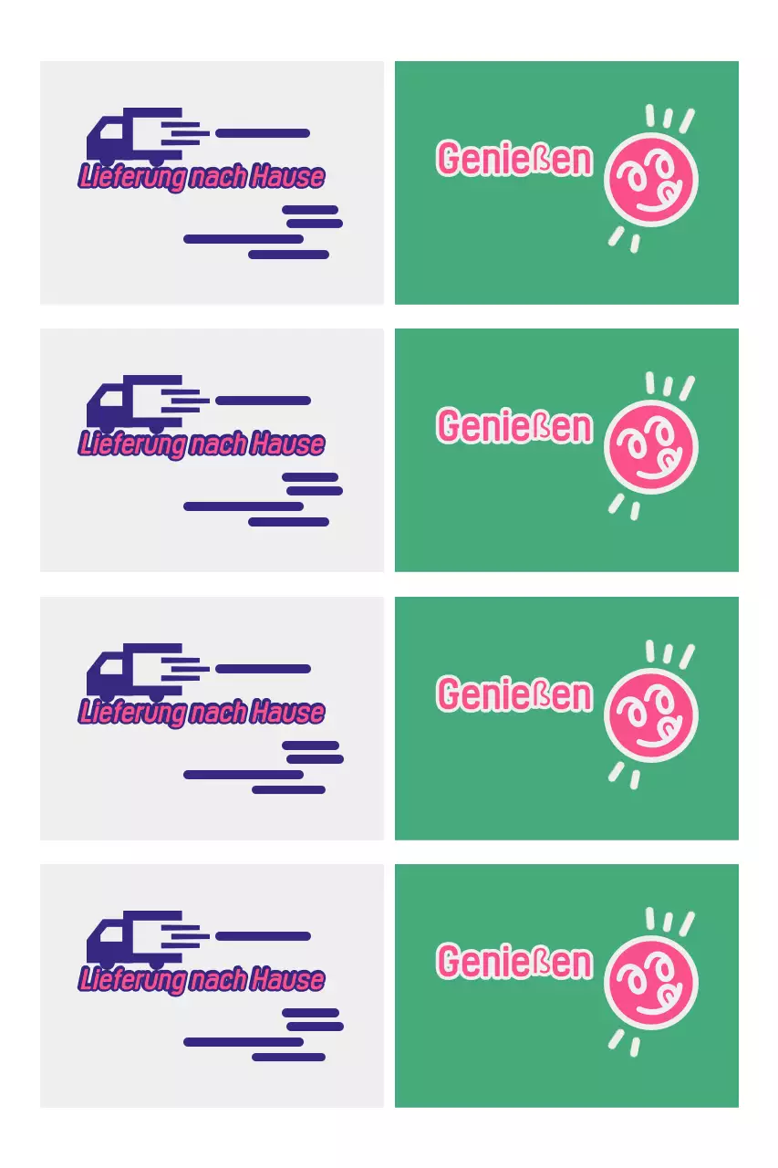 Anzeige für die Lieferung von Green Pop