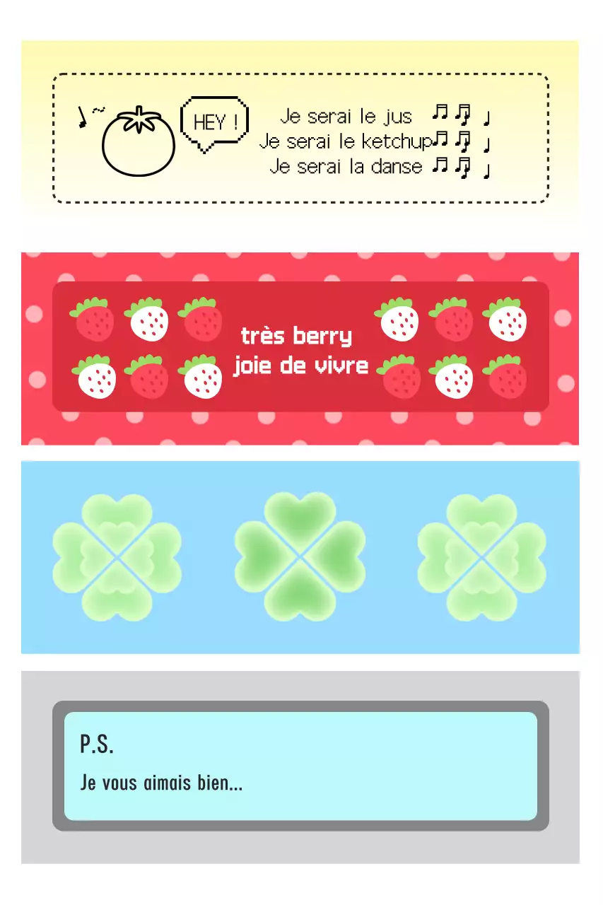 Autocollants de papeterie violets et mignons