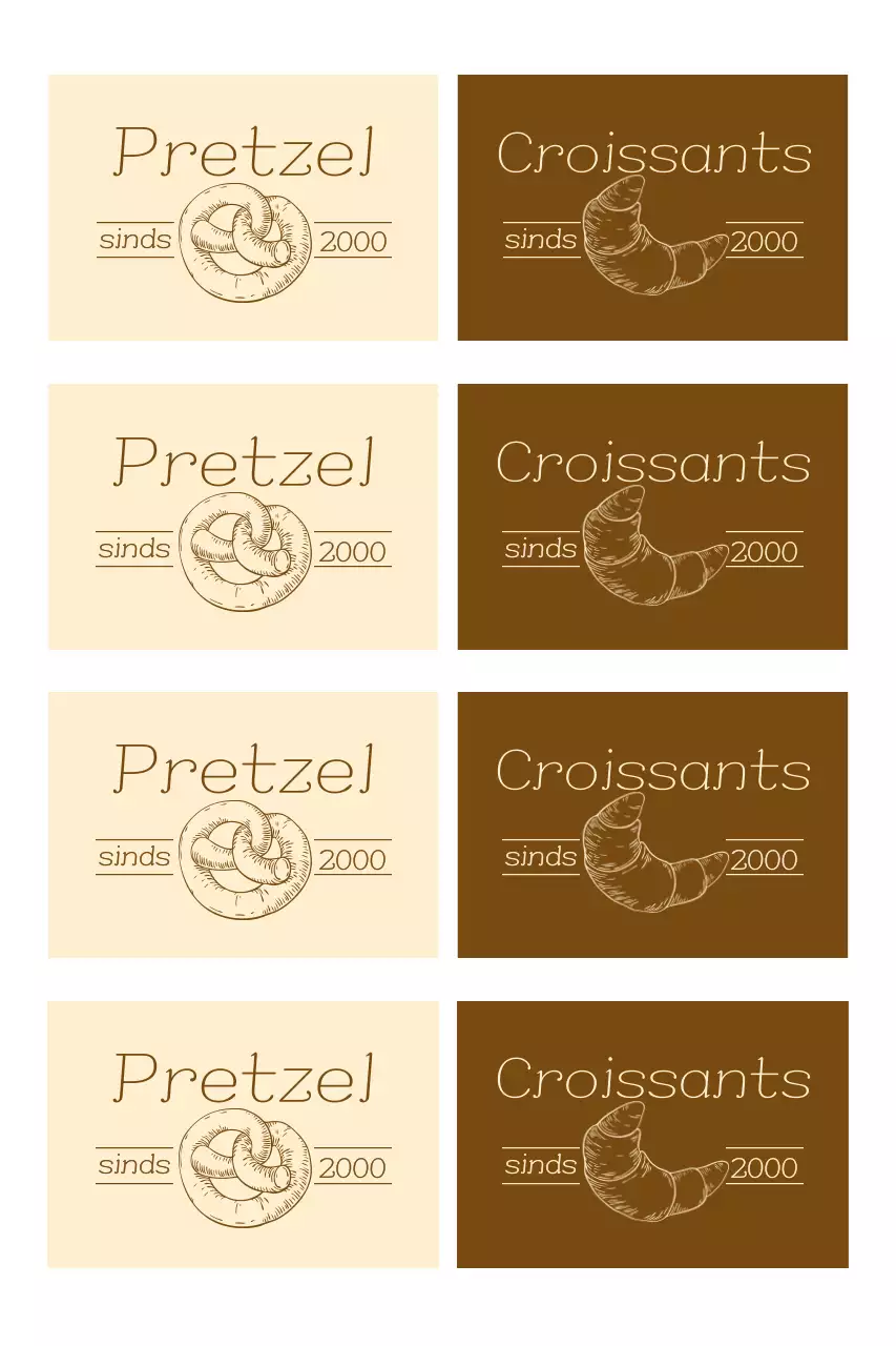 Beige Vintage Bakkerijlogo