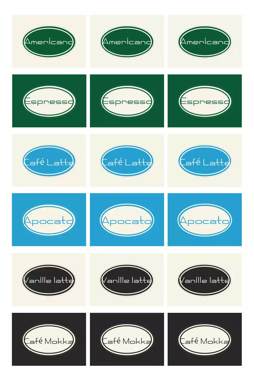 Groen Eenvoudig Koffie Logo