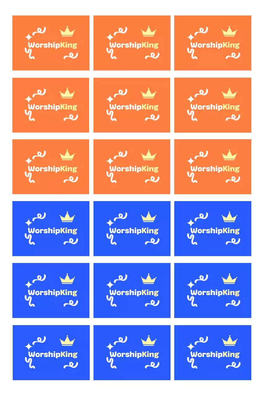 Nhãn dán tôn giáo Pop màu cam