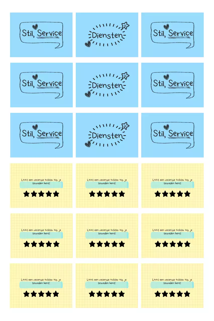 Sky Blue Simple Review Evenement Promotie