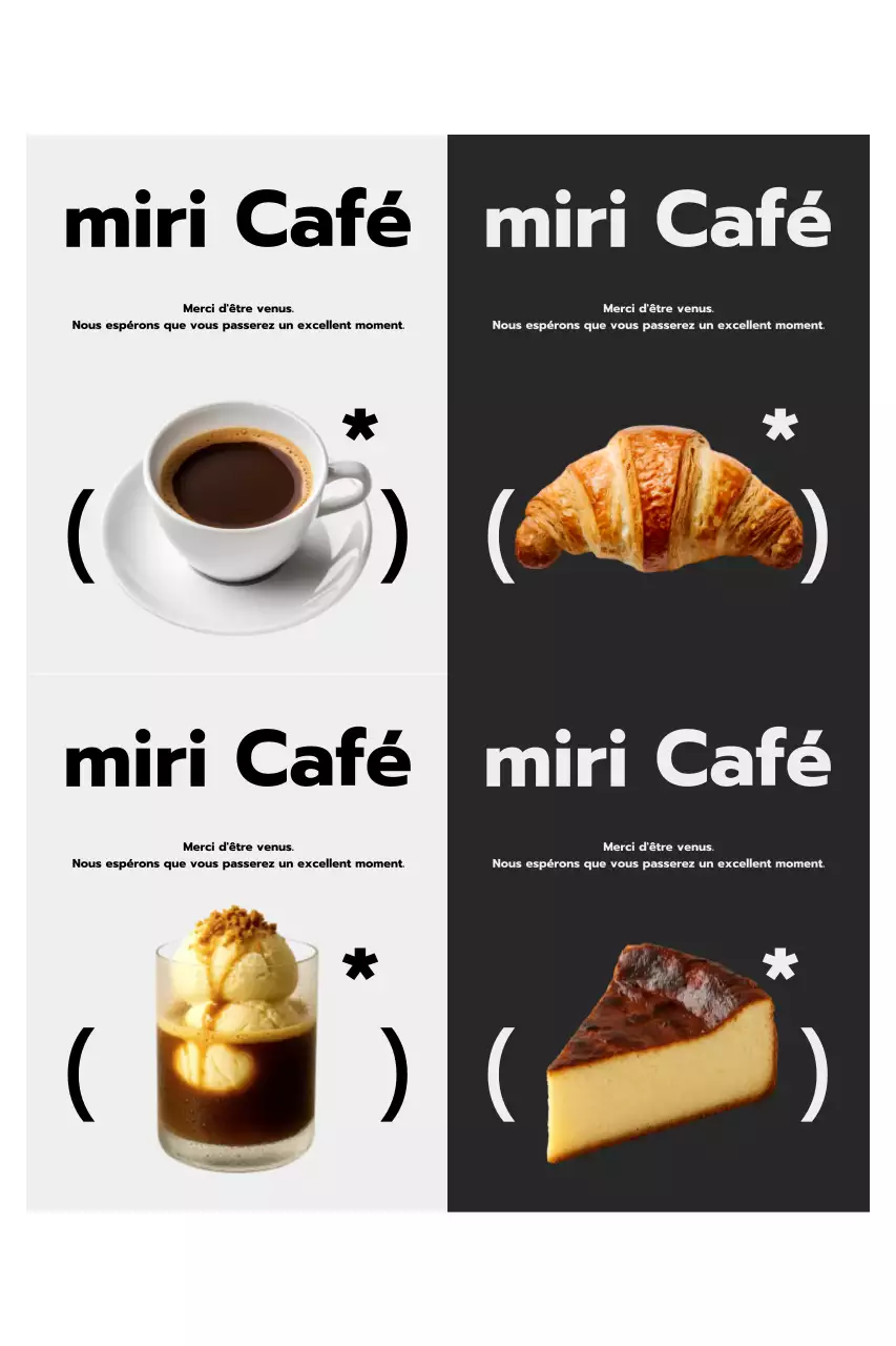 Publicité du Black Modern Cafe