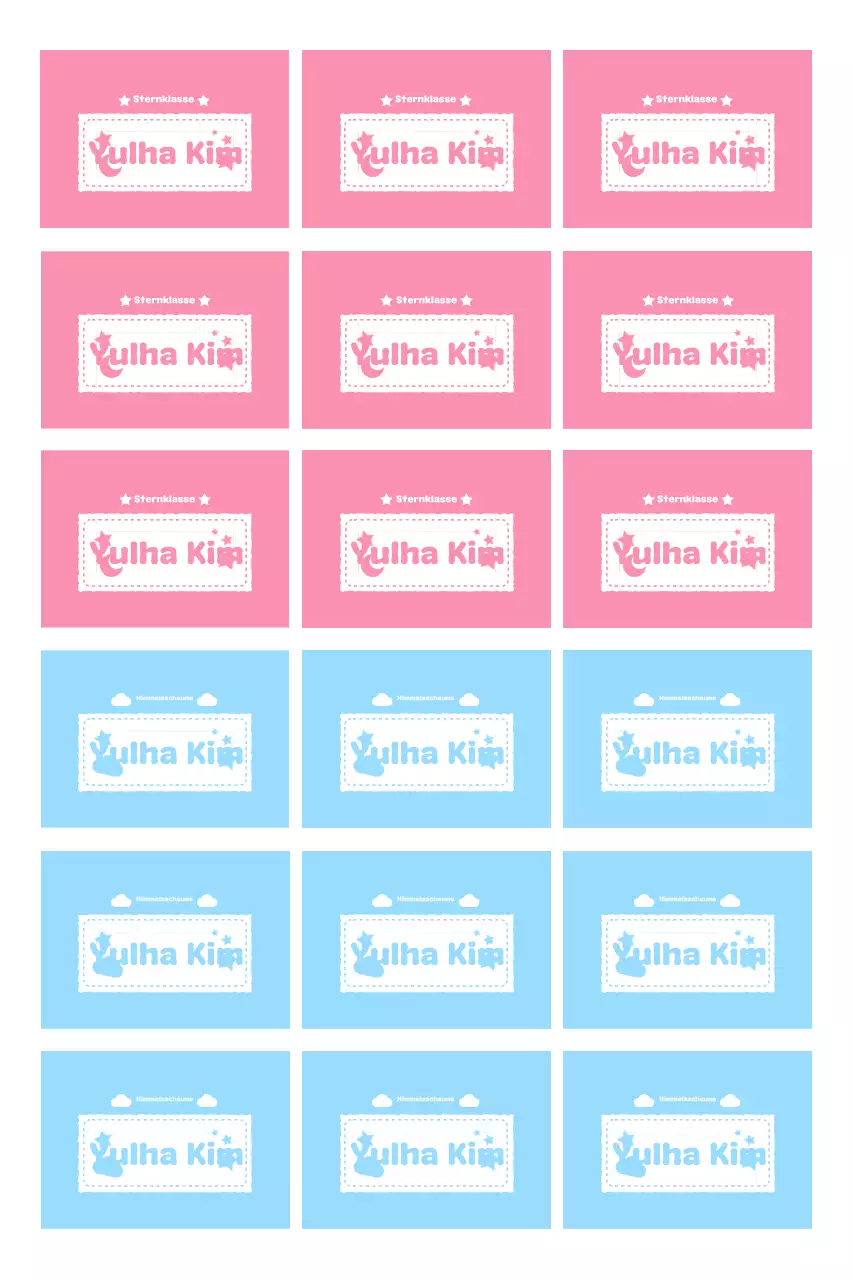 Rosa einfaches Design Sticker