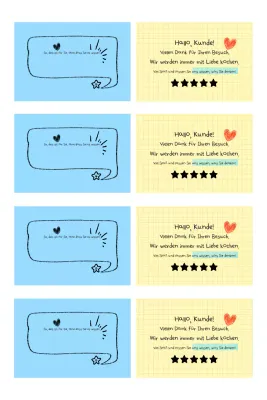 Sky Blue Clean Bewertungsanfrage-Aktion