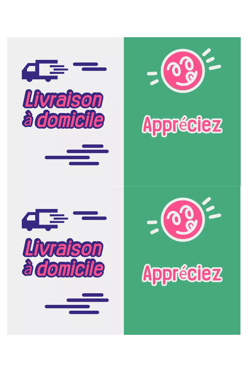 Publicité pour la livraison de Pink Pop