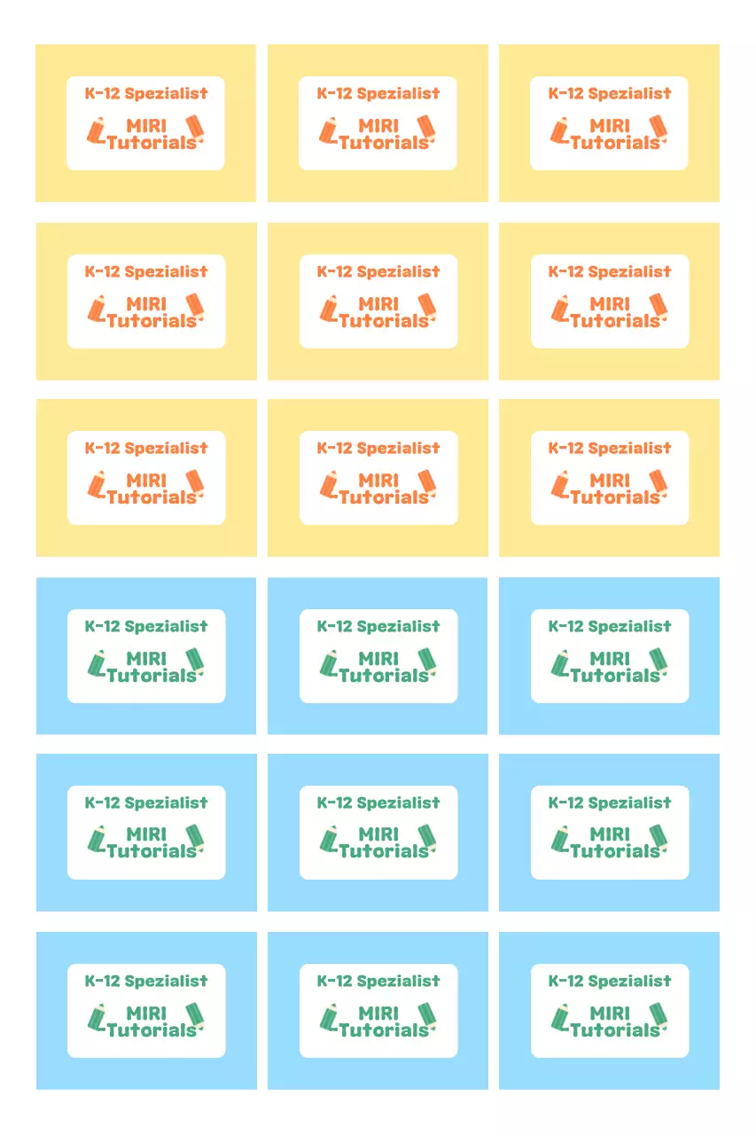 Gelber einfacher Bildungsaufkleber