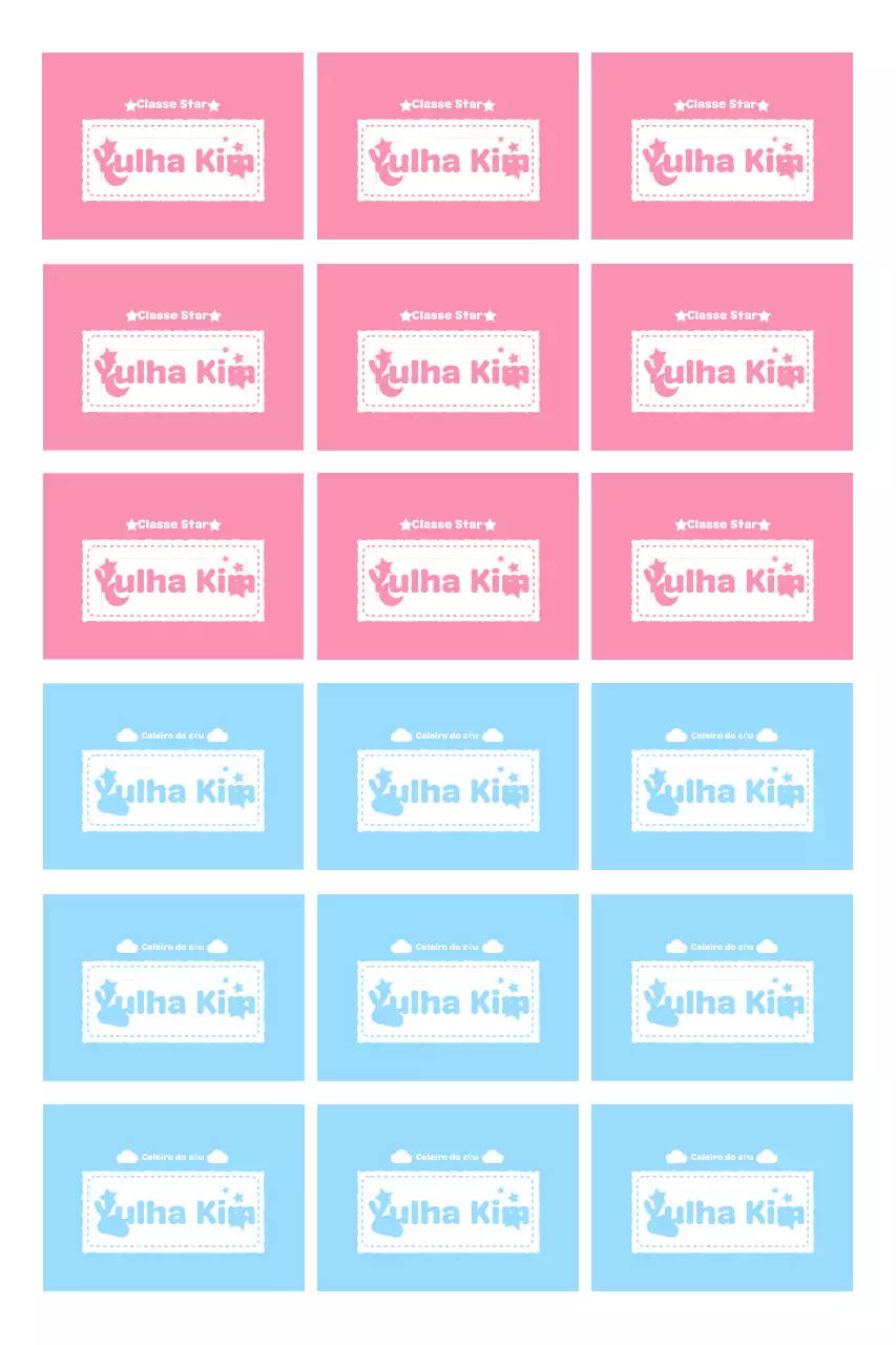 Adesivo de design simples rosa