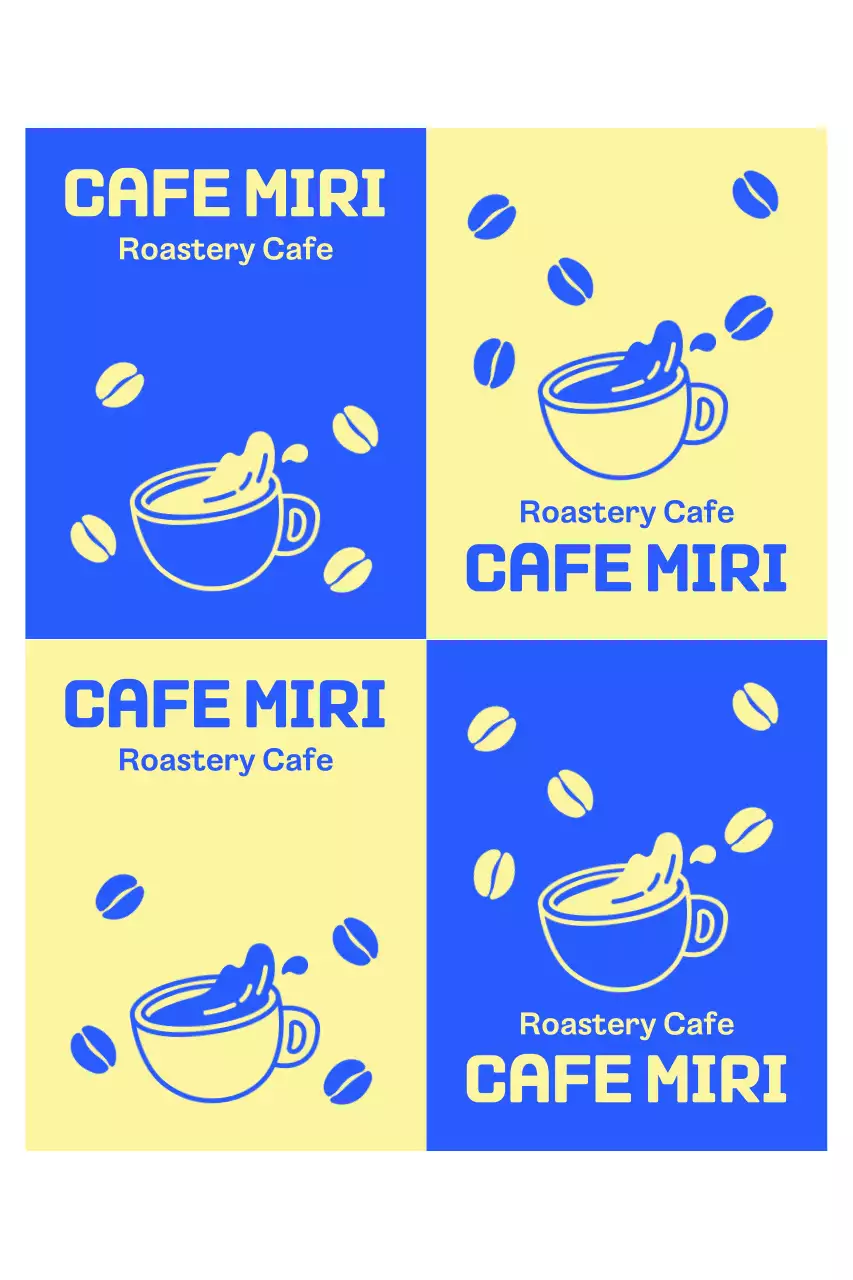 Blue Simple Cafe Promotion